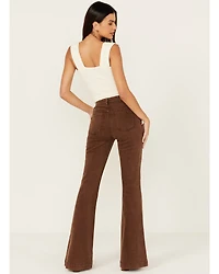 Shyanne Women's Pinecone High Rise Stretch Flare Jeans