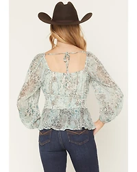 Ash & Violet Women's Boot Barn Exclusive Printed Long Sleeve Shirt