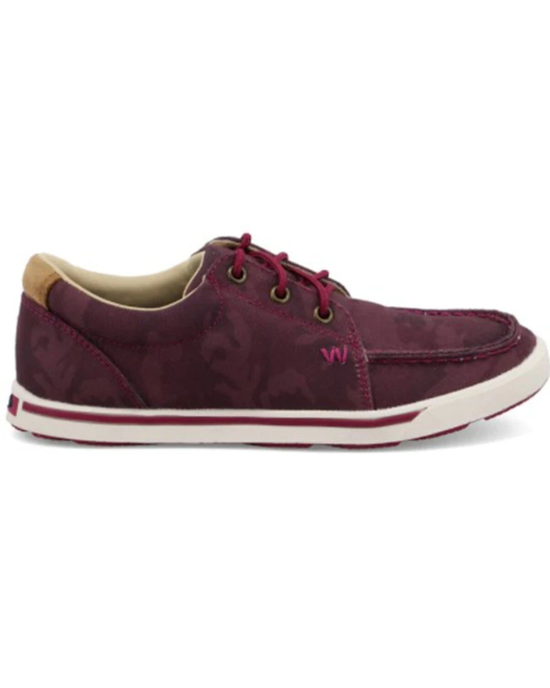 Wrangler Retro Women's Camo Print Casual Lace-Up Shoe - Moc Toe