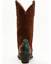 Idyllwind Women's Leap Snake Suede Leather Western Boots - Snip Toe