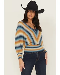 Shyanne Women's Striped Dolman Sleeve Sweater