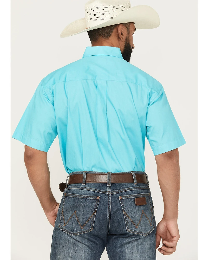 Cinch Men's Solid Short Sleeve Button-Down Western Shirt - Big