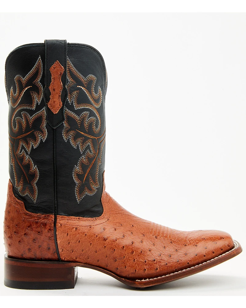 Cody James Men's Exotic Ostrich Western Boots - Broad Square Toe