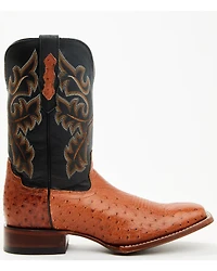 Cody James Men's Exotic Ostrich Western Boots - Broad Square Toe
