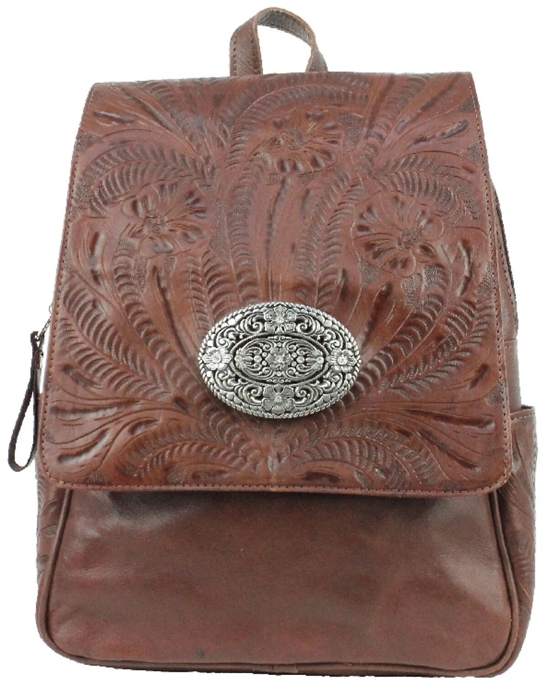 American West Women's Lariats Hand Tooled Backpack