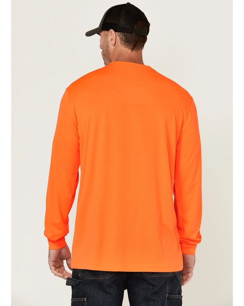Hawx Men's Enhanced Visibility Long Sleeve Work T-Shirt