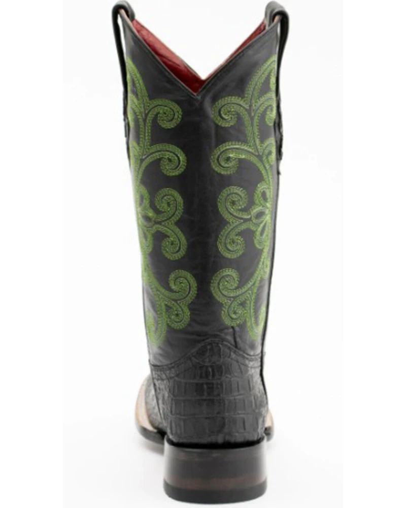 Ferrini Women's Caiman Croc Print Western Boots - Square Toe