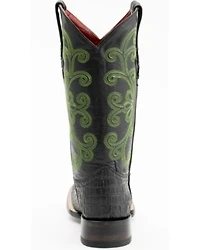 Ferrini Women's Caiman Croc Print Western Boots - Square Toe