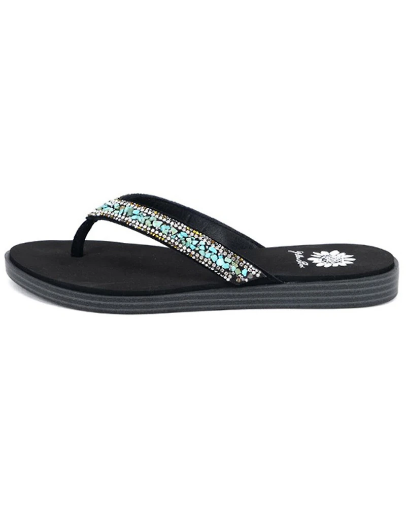 Yellow Bow Women's Diyah Embellished Sandals