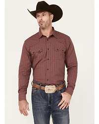 Cody James Men's Fire Mountain Long Sleeve Plaid Print Snap Western Shirt