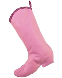 Kurt Adler Velvet and Metallic Cowboy Boot Stocking