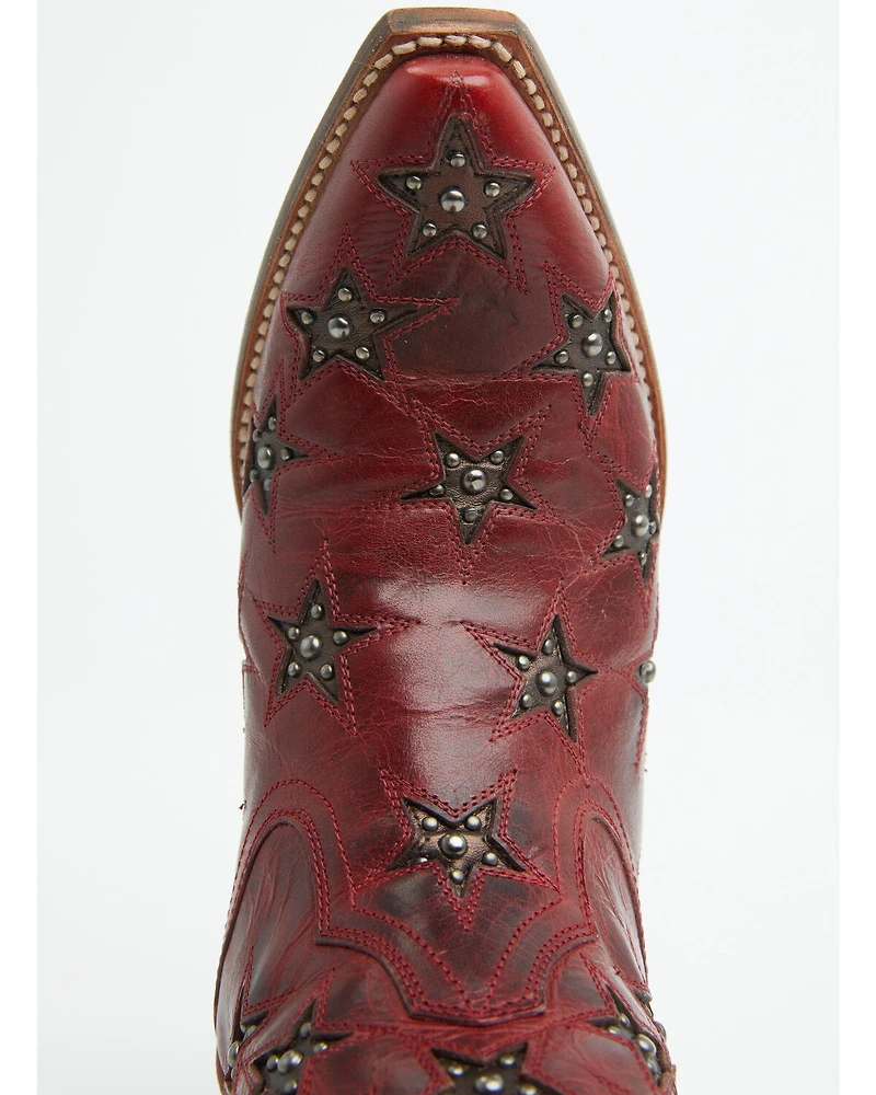 Black Star Women's Marfa Studded Western Booties - Snip Toe