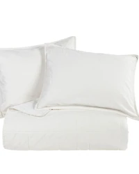 HiEnd Accents Natural Stonewashed Cotton Canvas Full/Queen Coverlet Set