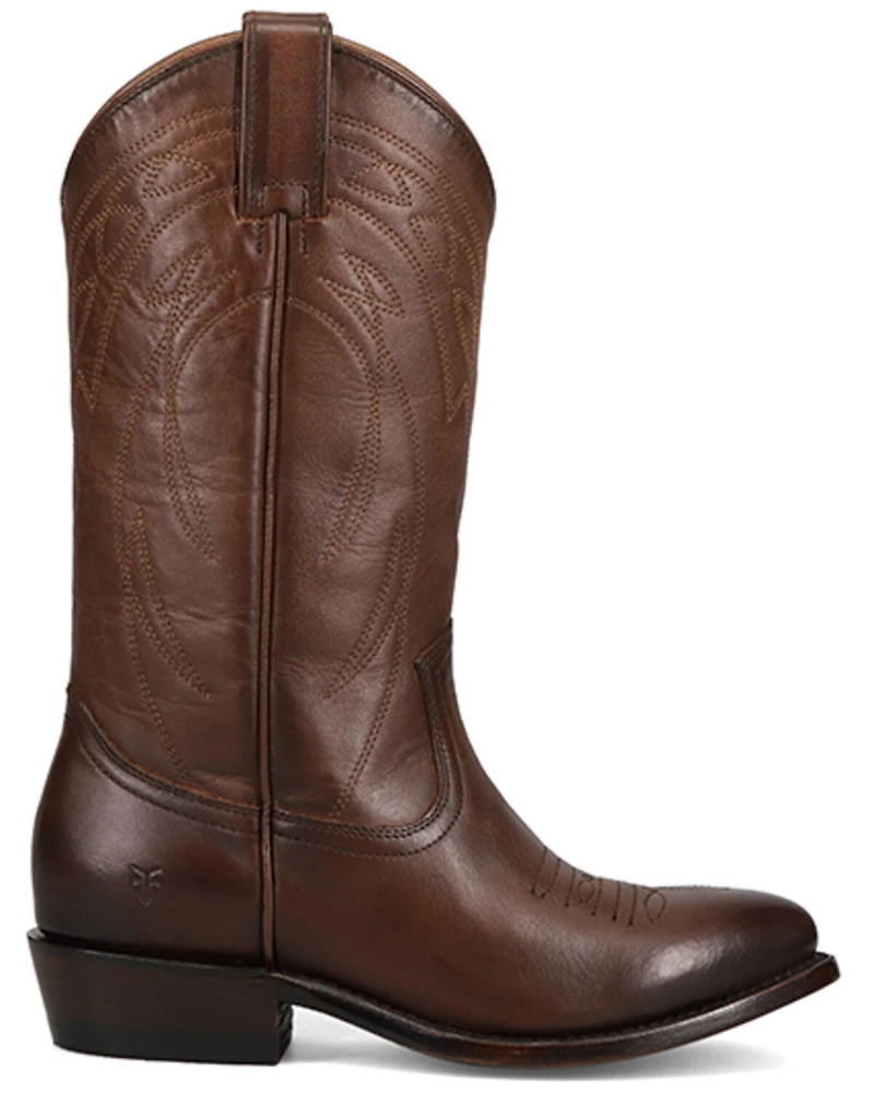 Frye Women's Billy Pull-On Deco Stitch Western Boots - Round Toe