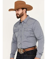 Cody James Men's Trainer Plaid Print Long Sleeve Western Snap Shirt