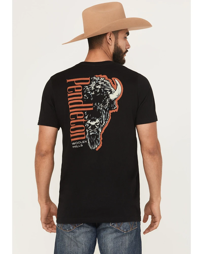 Pendleton Men's Boot Barn Exclusive Bison Head Short Sleeve Graphic T-Shirt