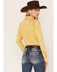 Kimes Ranch Women's Kaycee Denim Long Sleeve Pearl Snap Western Core Shirt