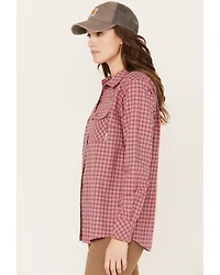 Ariat Women's Fire Resistant Plaid Print Long Sleeve Button Down Work Shirt