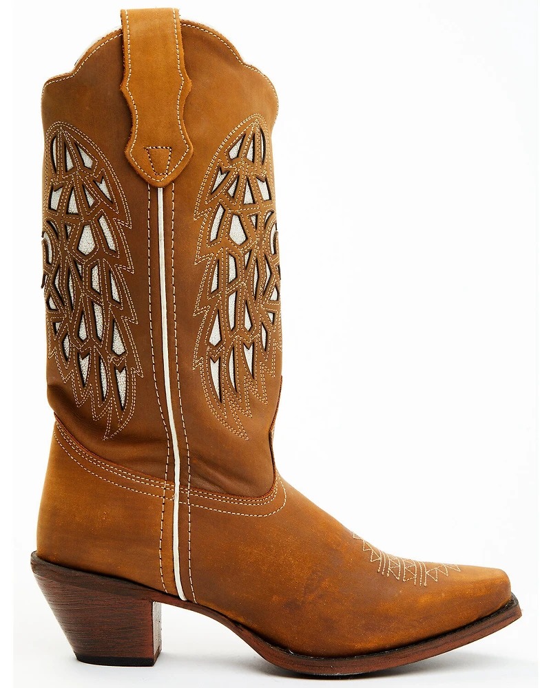 Laredo Women's Eagle Cut-Out Western Boots - Snip Toe