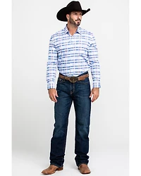 Scully Signature Soft Series Men's Multi Med Plaid Long Sleeve Western Shirt