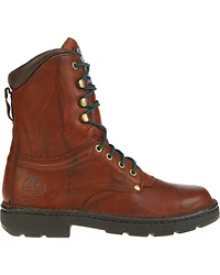 Georgia Boot Men's 8" Eagle Light Lace-Up Work Boots - Round Toe