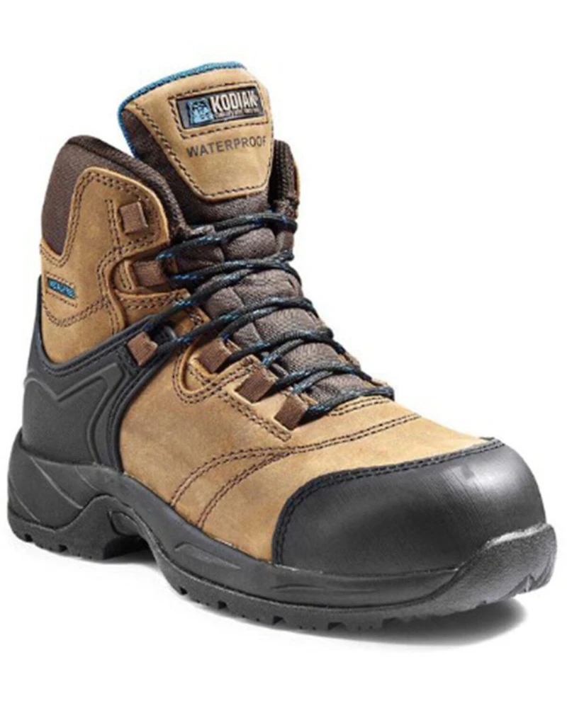 Kodiak Women's Journey Waterproof Hiker Safety Work Boots - Composite Toe