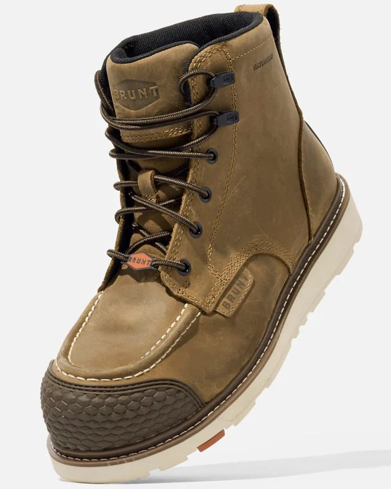 Brunt Workwear Men's 6" Marin Reinforced Waterproof Work Boots - Composite Toe