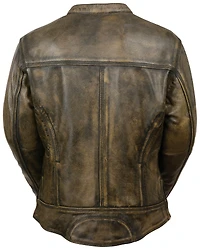Milwaukee Leather Women's Distressed Vented Scooter Jacket - 5X