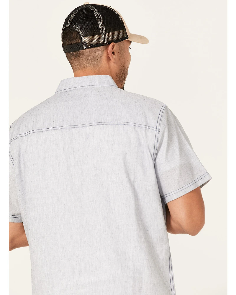 Brothers and Sons Men's Performance Short Sleeve Button Down Western Shirt