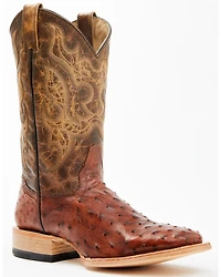 Cody James Men's Exotic Full Quill Ostrich Western Boots - Broad Square Toe