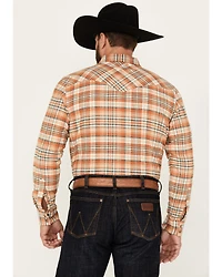 Pendleton Men's Wyatt Plaid Print Long Sleeve Snap Western Flannel Shirt