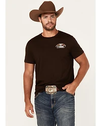 Rock & Roll Denim Men's Long Horn Short Sleeve Graphic T-Shirt