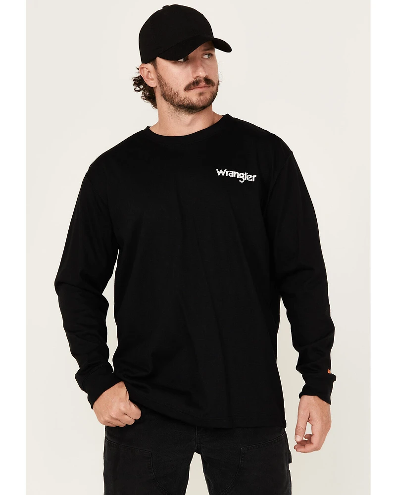 Wrangler Men's FR Eagle Long Sleeve Graphic Work Shirt