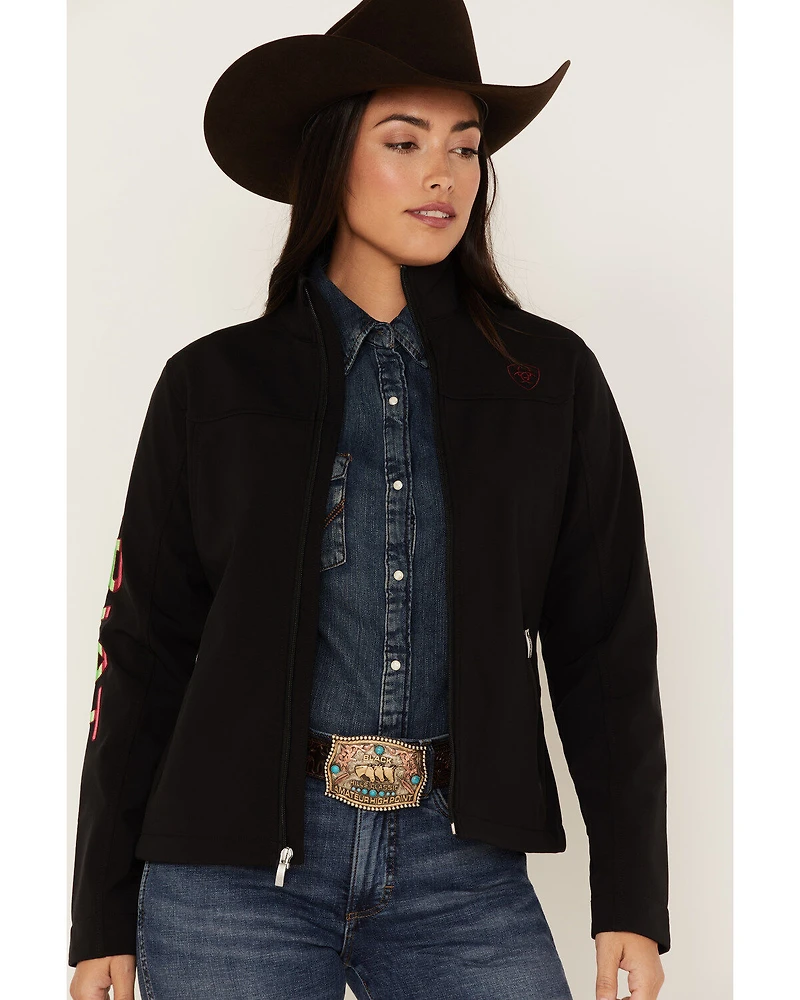 Ariat Women's Floral Embroidered Rosas Team Softshell Jacket