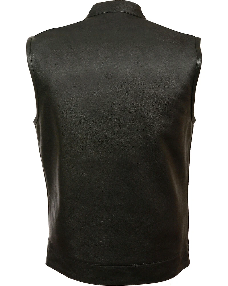Milwaukee Leather Men's Open Neck Club Style Vest