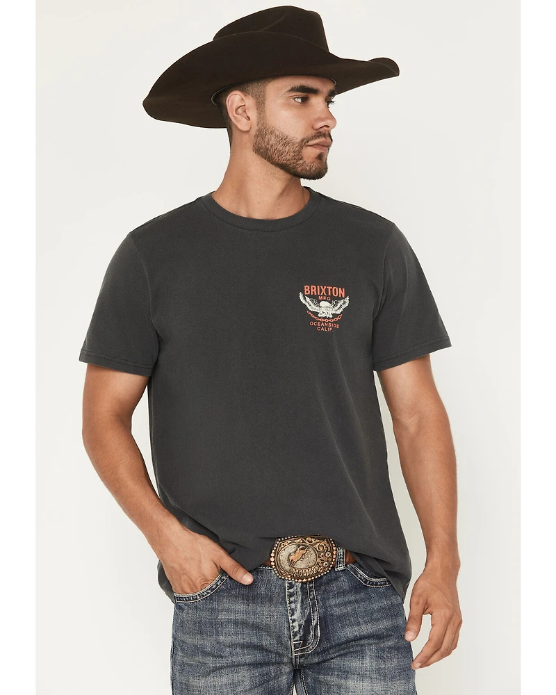 Brixton Men's Waller Logo Short Sleeve Graphic T-Shirt