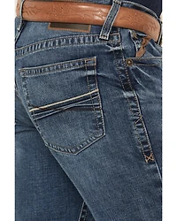 Ariat Men's M4 Andrew Medium Wash Relaxed Bootcut Stretch Denim Jeans