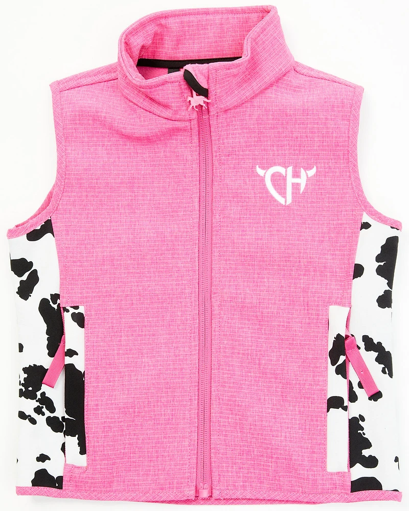 Cowgirl Hardware Toddler Girls' Cow Print Vest