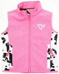 Cowgirl Hardware Toddler Girls' Cow Print Vest