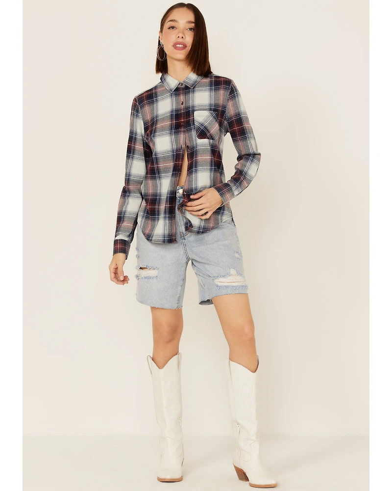 Flag & Anthem Women's Long Sleeve Pocket Button Shirt