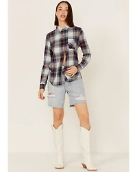 Flag & Anthem Women's Long Sleeve Pocket Button Shirt