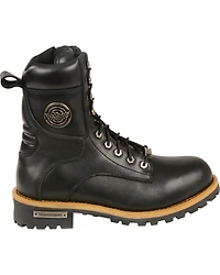 Milwaukee Leather Men's Lace To Toe Logger Boots - Round