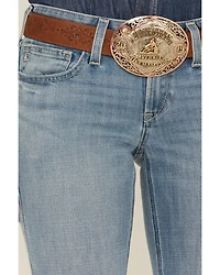 Ariat Women's Zoe Medium Wash Mid Rise Trouser Stretch Denim Jeans