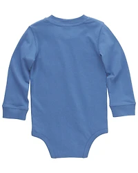 Carhartt Infant Boys' Long Sleeve Logo Pocket Onesie