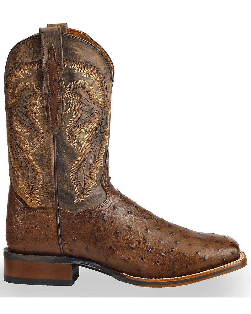 Dan Post Men's Alamosa Exotic Ostrich Cowboy Certified Boots