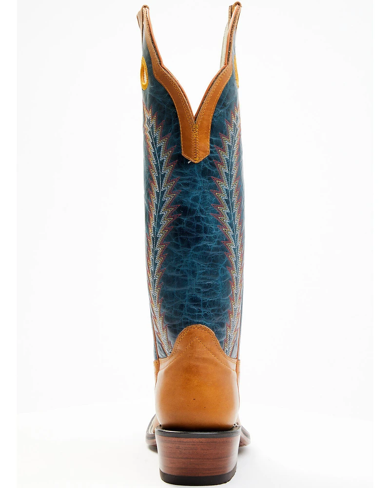Hondo Boots Men's Crazy Horse Western - Broad Square Toe