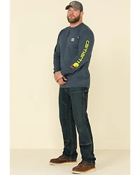 Carhartt Men's M-FR Midweight Signature Logo Long Sleeve Work Shirt - Big