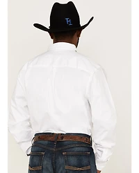 RANK 45® Men's Basic Twill Long Sleeve Button-Down Western Shirt - Big
