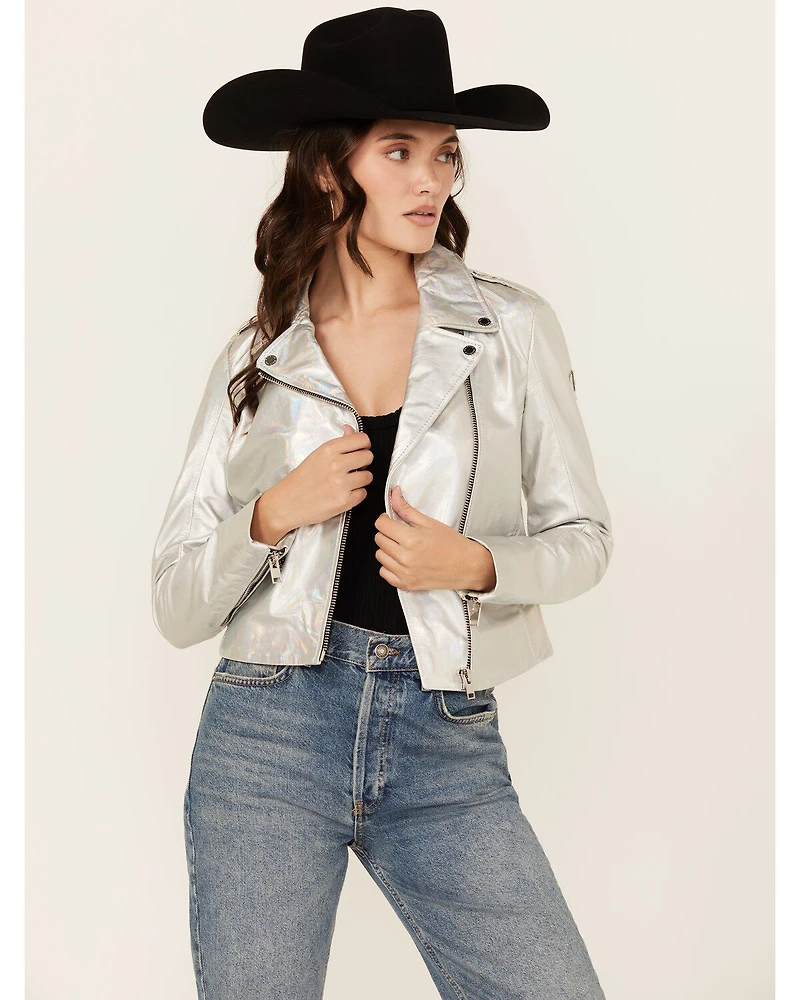 Mauritius Leather Women's Adeni Iridescent Jacket