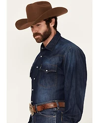 Cinch Men's Denim Long Sleeve Western Snap Shirt